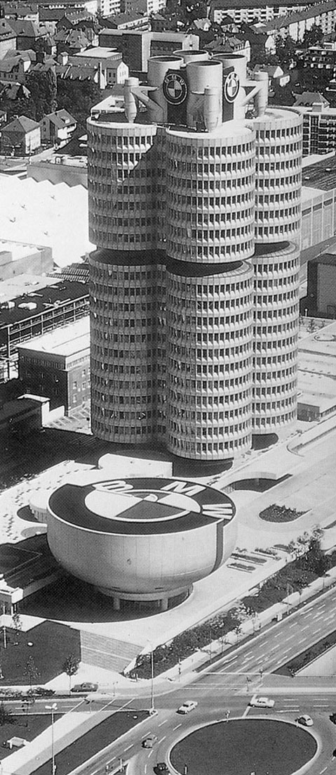 1972 BMW office building in Munich, Germany